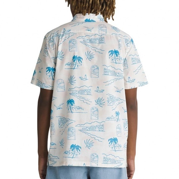 Vans Shirt Mens Sz Large Relaxed‎ Oversized Classic Fit Camper Aloha Shirt Beach - Picture 4 of 14